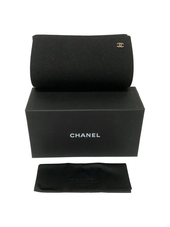 Chanel Sunglasses Black Chain Leather Eyewear main image 5